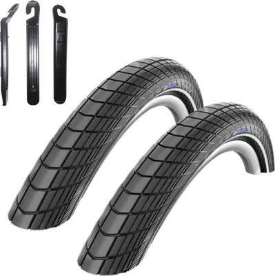 Produktbild von 2 x Schwalbe Big Apple Reflex Schwarz 60-622 (28 x 2,35) inkl. Reifenheber