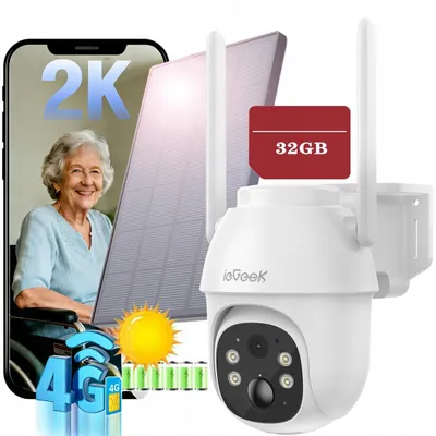 Produktbild von ieGeek TZ-SG330EU 4G LTE Solar Kamera 3MP 2K PTZ