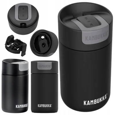 Produktbild von Kambukka Olympus Thermobecher 300ml Edelstahl Isoliert Schwarz