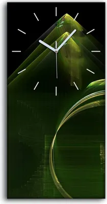 Produktbild von Küche Wohnzimmer Wand Leinwand Uhr 30x60 abstrakte fraktales Kunst - weiße Hände