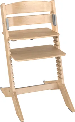 Produktbild von GEUTHER NALA Baby- & Kinderhochstuhl Natur | Holz (Gummibaum) | Ab Geburt | Mitwachsend bis 90 kg | Werkzeuglos verstellbar | DIN EN 14988:2017 |