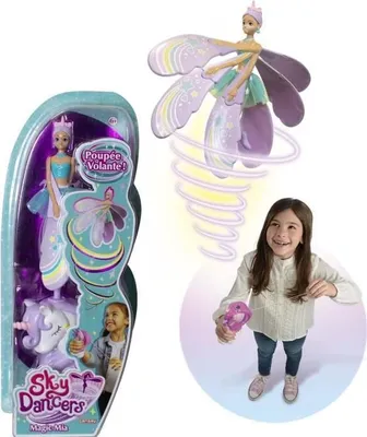 Immagine prodotto di Sky Dancers Magic Mia Bambola volante, con lanciatore unicorno, dai 6 anni in su, Lansay