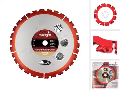 Produktbild von Marcrist VC750 Rip-Cut Trennscheibe Multimaterial 230 mm x 22.2 mm ( 2360.0230.22 ) für Trennschleifer und Winkelschleifer