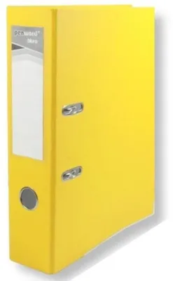Zdjęcie produktu dla Segregator A4 z mechanizmem dźwigniowym 7,5 cm żółty
