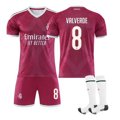 Produktbild von #8 VALVERDE Real Madrid away game,26-27 football jersey for Kids and Adults SIZE:22