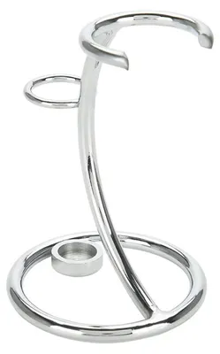 Imagen del producto de Soporte metálico para cepillo de limpieza con diseño curvo
