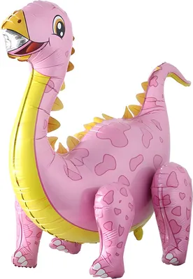 Obrázek produktu pro Folienballon 3D Dinosaurier mit beweglichen Beinen, 07 Pink ca. 57,5 x 92 cm
