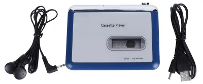Produktbild von Bluetooth-Kassettenspieler, automatische Rückwärtsausgabe des Bandes an den Kopfhörerlautsprecher