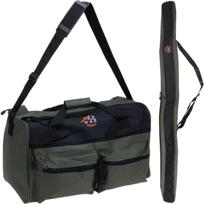 Produktbild von 2tlg. Set Fischer Angeltasche Holdall Carryall Tasche Tragetasche Angler Fischen