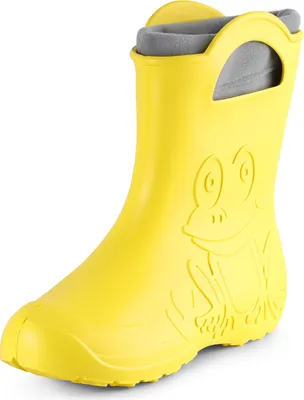 Produktbild von Ladeheid Damen federleichte Eva Gummistiefel Regenschuhe gefüttert LA-CA-12 (Gelb, 40/41 EU)
