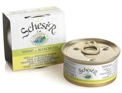 Produktbild von Schesir Dose in Brühe Thunfisch & Sardellen 70g
