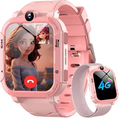 Produktbild von Blackview Kinder Smartwatch mit GPS LBS WIFI 4G Telefon Videoanruf SOS Notruf Uhr mit SIM Karten Slot Wasserdicht Fitness Tracker Schulmodus Uhr