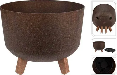 Zdjęcie produktu dla Doniczka PROGARDEN Ø 29 x 22 cm brązowa KO-Y89300310