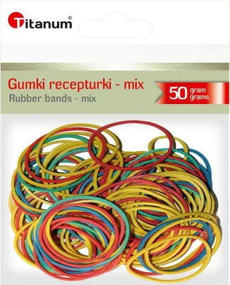 Zdjęcie produktu dla Gumki recepturki mix 50g Titanum