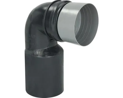 Obrázok produktu pre Koleno k WC závesné 90° 90/110 čierne