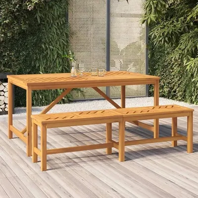 Produktbild von Gartenbank Holzbank Sitzbank Gartenbankpark für 2-3 Sitzer,Balkonbank Parkbank Flurbank Terrassenbank für Terrasse,Balkon,Garten 150 cm Massivholz Akazie
