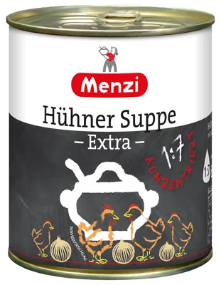 Zdjęcie produktu dla Menzi zupa z kurczaka ekstra skoncentrowana mocny smak 800ml