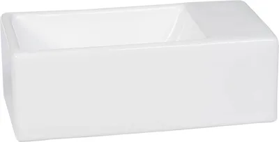 Produktbild von Saqu Waschbecken ohne Armaturloch 30,5x18x11 cm - Weiß - Waschbecken für