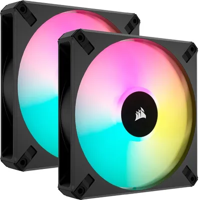 Image de Corsair CO-9050156-WW Système de refroidissement pour ordinateur Boîtier de l'ordinateur Ventilateur 14 cm Noir 2 pièce(s)