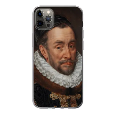 Produktbild von MuchoWow® Handyhülle Schutzhülle Hülle für iPhone 13 Pro Max Wilhelm von Oranien - Gemälde von Adriaen Thomasz. Silikon Softcase Handy Hülle - Mobiltelefon