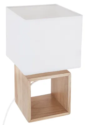 Zdjęcie produktu dla Lampa stołowa z kwadratowym abażurem, 32 cm