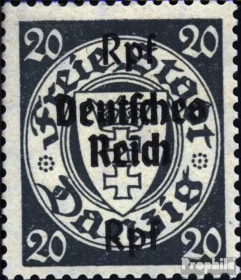 Produktbild von Briefmarken Deutsches Reich 1939 Mi 723 postfrisch Freimarken Danzigs mit Aufdruck