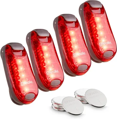 Productafbeelding van Rood knipperlicht - Klittenband en clip - IPX4