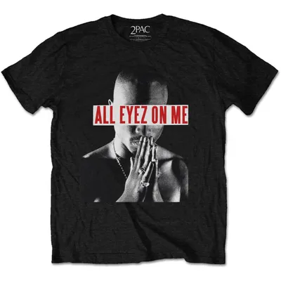 Produktbild von 2Pac Eyez On Me Black L T-Shirt