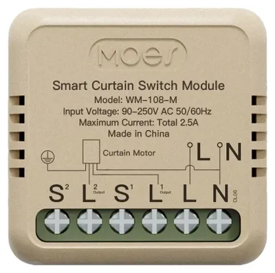 Produktbild von Intelligenter Vorhangschalter, Sprachsteuerung, WiFi- und ZigBee-kompatibel, WiFi 1 PC