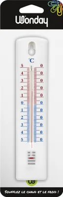 Produktbild von Wonday Wandthermometer aus Polystyrol weiß