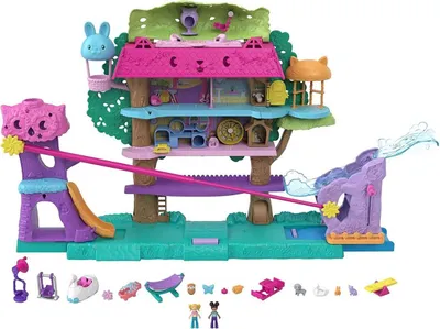 Produktbild von Mattel HHJ06 - Polly Pocket - Tierparty Baumhaus