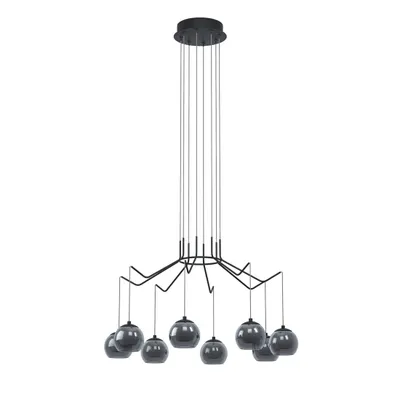Obrázek produktu pro EGLO Rovigana, Černá, Černá, Opál, Ocel, Matný, Vnitřní, IP20