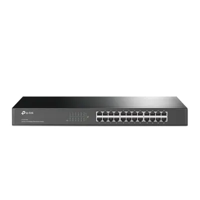 Produktbild von TP-LINK 24-Port 10/100Mbps Fast Ethernet Switch, Schwarz, 440 x 180 x 44 mm, verkabelt, 0 - 40 °C, -40 - 70 °C, 10 - 90%