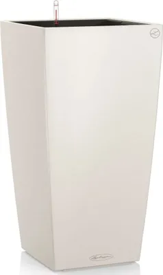 Zdjęcie produktu dla Donica Doniczka Lechuza Do Domu Na Taras CUBICO Color 40/40/75 biały
