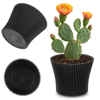 Imagen del producto de KADAX - Maceta, maceta de 11 cm, cubierta para plantas, soporte para flores, plástico, color