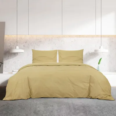 Produktbild von Saisonschlussverkauf - Bettwäsche-Set - Bettwäschegarnitur/Bettbezug-Set - Schlafzimmer - Taupe 200x200cm - Leichte Mikrofaser - Bettwäschen Stilvoll1939