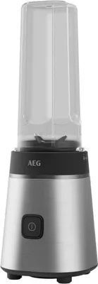 A studio shot of a personal blender.