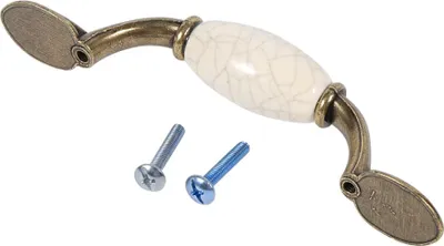 Produktbild von Vintage Küchenschrank-Keramikgriffe, Türgriffe, Kleiderschrankknöpfe, Schubladengriffe, Schrankgriffe, 5 Stück