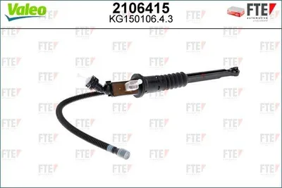 Produktbild von VALEO 2106415 Kupplungsgeberzylinder passend für PEUGEOT 308 SW I (4E, 4H) 308 I Schrägheck (4A, 4C) 308 CC (4B)