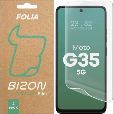 A product image showing packaging for a screen protector and the screen protector applied to a phone.
