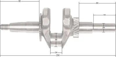 Obrázok produktu pre Výmena kľukového hriadeľa Loncin G200F(D).130290787-0001 ORIGINÁLNY DIEL 130290051-0001