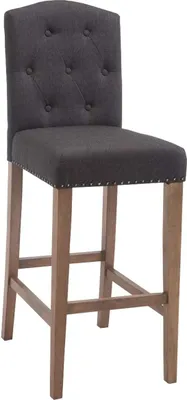 Produktbild von Barhocker Louise Stoff antik-hell dunkelgrau
