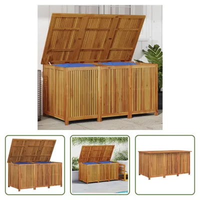 Produktbild von The Living Store Gartenbox 150x80x75 cm Massivholz Akazie