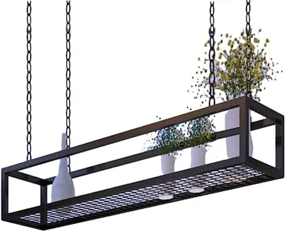 Hängendes Wandregal 80×25×15 cm Schwarz Metall