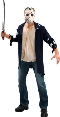 Immagine prodotto di Venerdì 13 Jason Voorhees costume deluxe da uomo, taglia:L