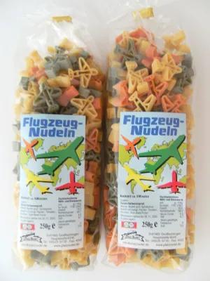Produktbild von Streuteile Flugzeuge aus Nudelteig, 2X 250 g, Nudeln, Pasta, Dekoration, Delikatesse, Flugzeug