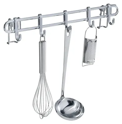 Image de Étagère avec 5 crochets en métal pour la cuisine