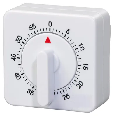 Productafbeelding van Mechanische keukentimer - 60 minuten timer - Analoge timer voor keuken, koken, bakken, sport, kantoor