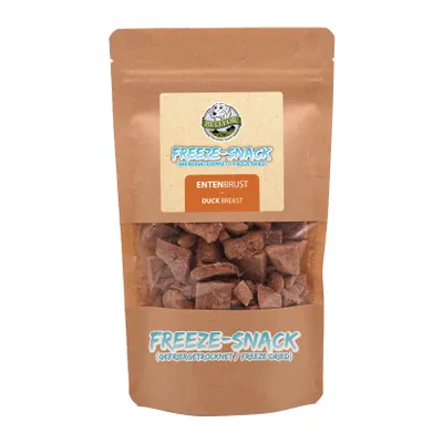 Zdjęcie produktu dla Bellfor - Zdrowa liofilizowana przekąska dla psów - Pierś z kaczki (liofilizowana) - 50 g