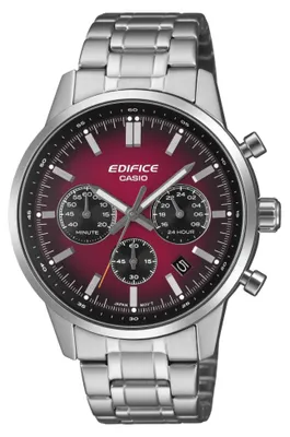 Produktbild von CASIO Edifice Herrenuhr rot silber EFR-575D-4AEF